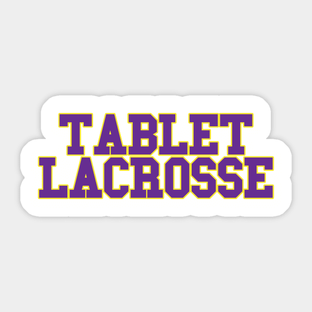 Tablet Lacrosse Sticker by Unorthodox